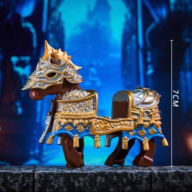 Lich King Medieval Round Table Knights Building Block Anime Sir Kay/Gaheris Bricks Action Figure Collection Model Toy Gifts