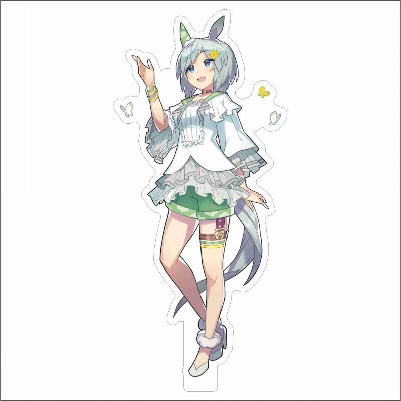 Japan Beautiful Derbil 15 Cm Cartoon Characters Acrylic Double-sided Stand Model Kawaii Cute Office Decoration Panel Permanent Recording Fans