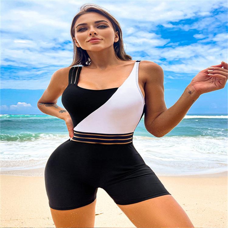 Swimsuit women's bikini one-piece swimsuit splicing bikini
