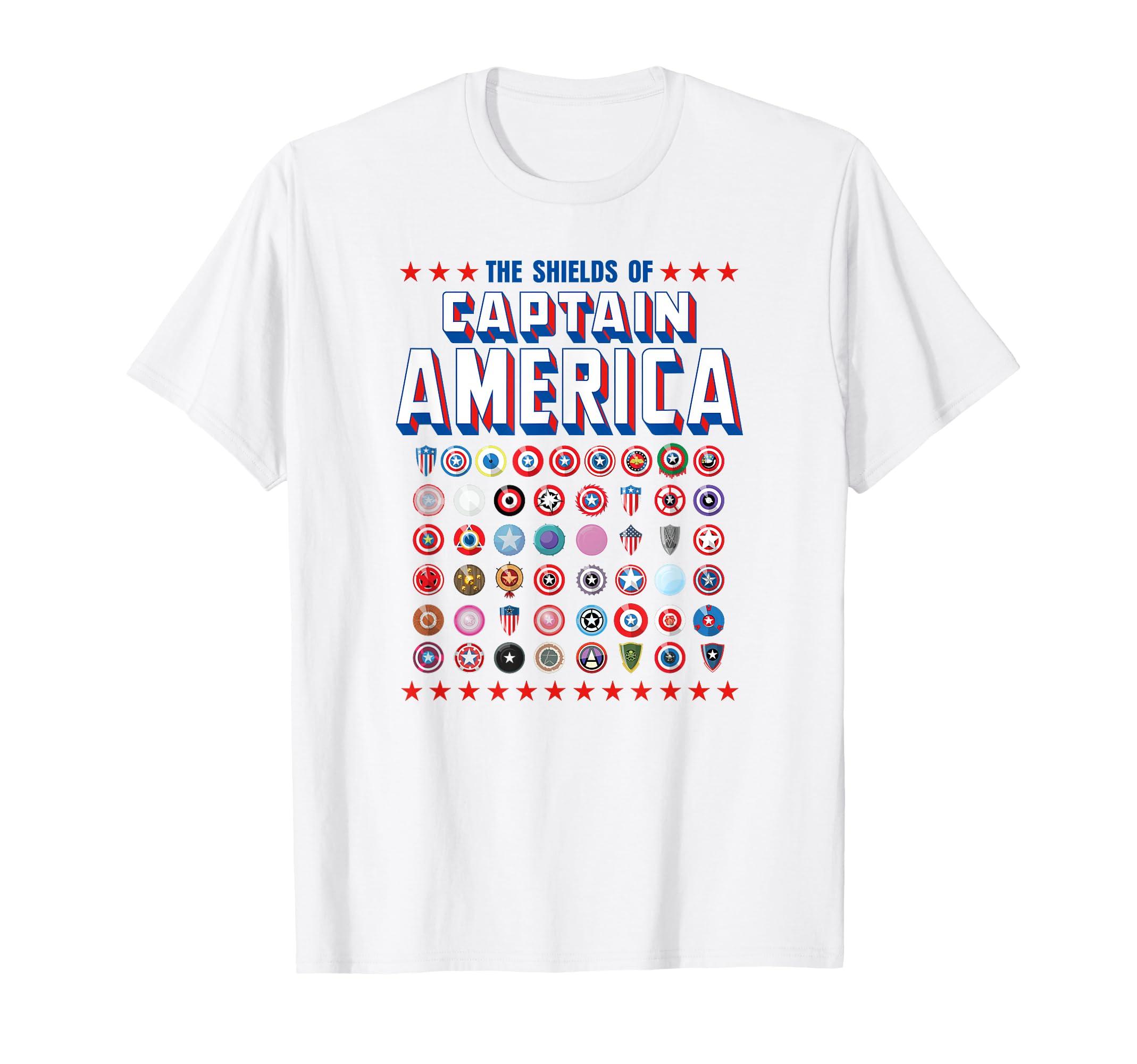 

Marvel Steve Rogers Captain America Shield T-Shirt