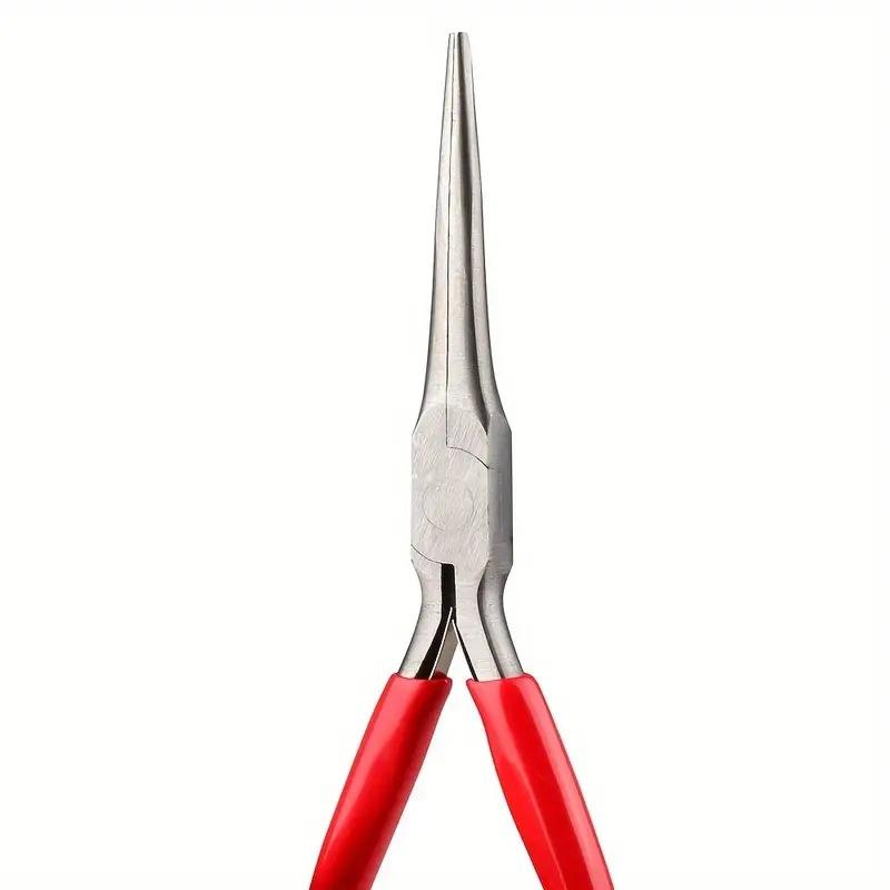 4.5-inch red needle mouth pliers, mini jewelry pliers, nail pliers, DIY handmade model pliers, tools