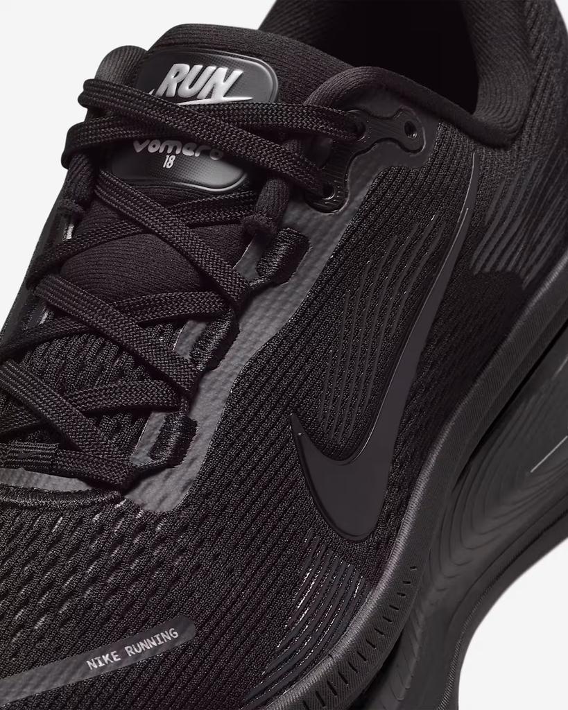 HM6804-004 Nike Vomero 18 Road Running Shoes Black Dark Smoke Grey (Women's)
