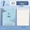 Full Color Adhesive Notebook Cover with Pockets for English & Chemistry Subjects