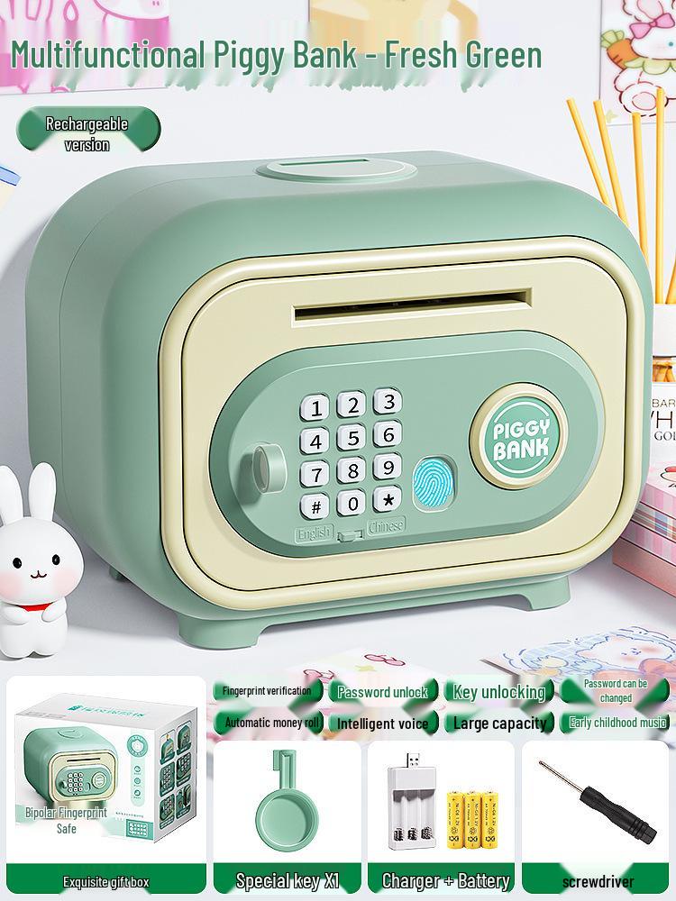 Smart Fingerprint Piggy Bank: Unlock with a Touch - Perfect Birthday Gift for Kids