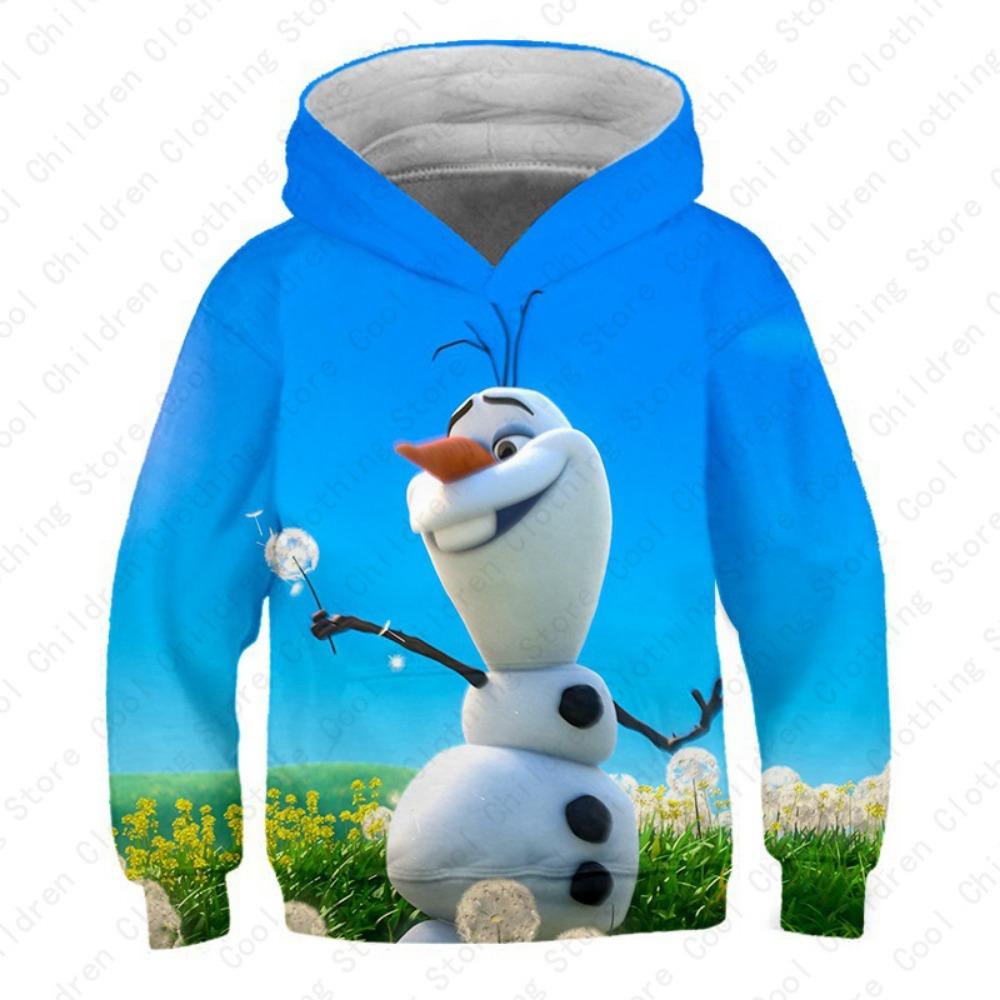 MINISO, Disney, Girl, Frozen, Sweatshirt, Anna, Elsa, Long Sleeve, Pullover, Autumn, Hoodie