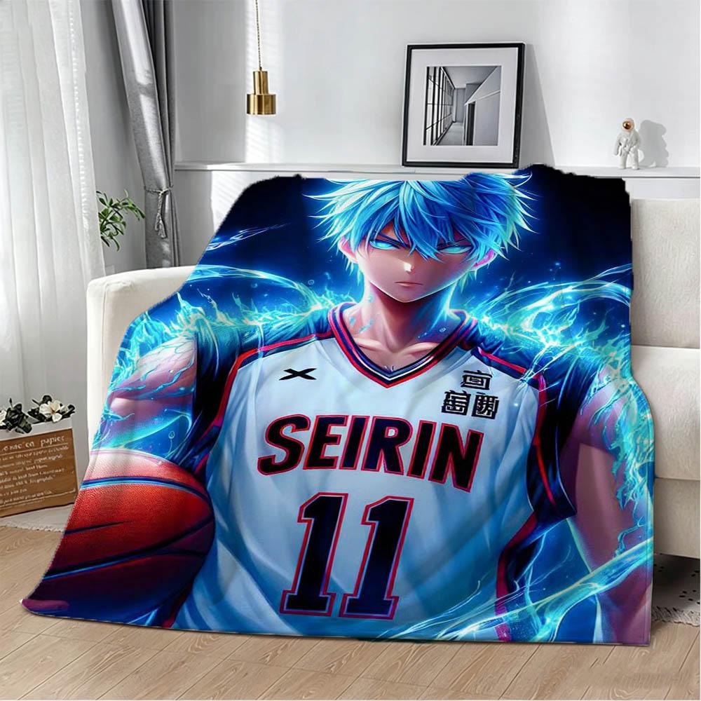New K-Kuroko No B-Basket Cartoon Game 3D Flannel Blanket Soft Throw Blanket Art For Home Decor Bedroom Bed Sofa Picnic Fans Gift