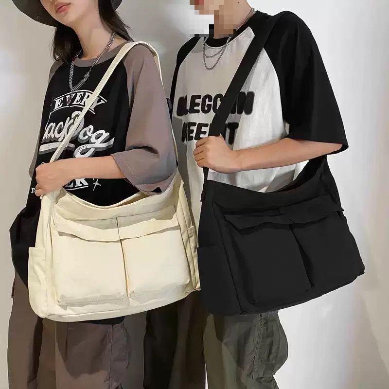 Youjia Women's Canvas Shoulder Crossbody Bag - Spring/Summer Light Luxury Tote