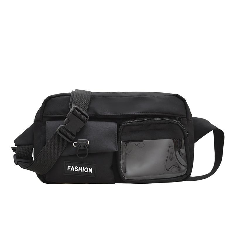 

New shoulder bag crossbody bag casual student small backpack workwear mobile phone bag underarm bag чёрный