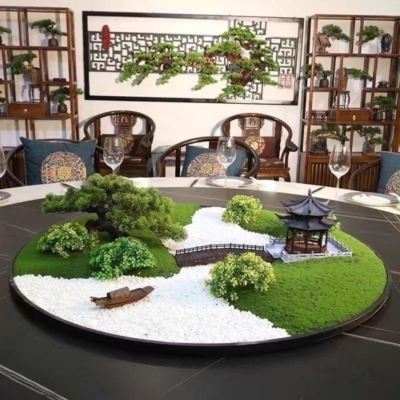 Hotel Dining Table Turntable Floral Display and Arrangement
