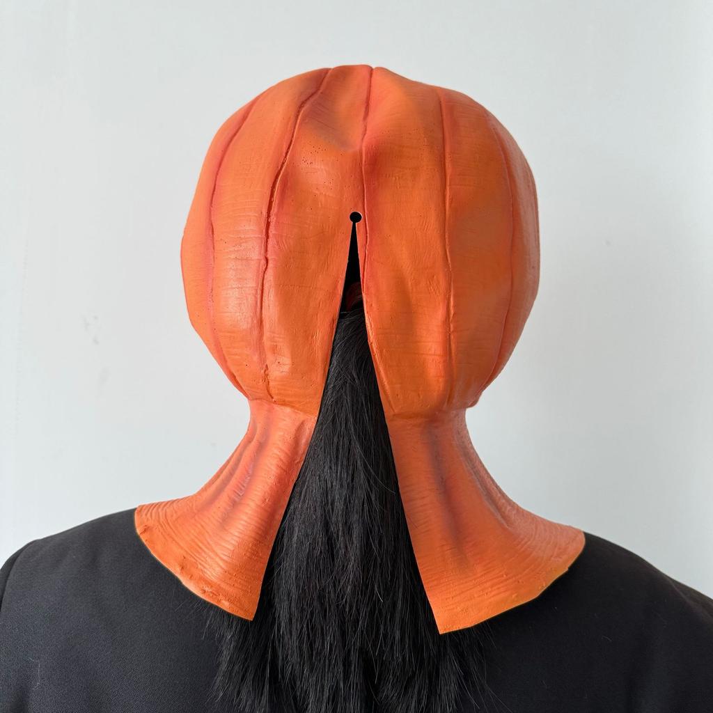 New Latex Pumpkin Head Mask Halloween Headgear Party Masquerade cos Decorate a scary headgear mask