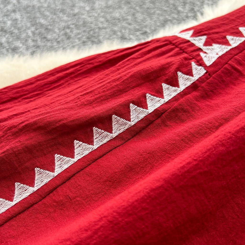 Schickes Vintage Langarm Locker Schlank Elegant Fee Koreanische Mode Boho Sommerkleid Damenbekleidung Langes Kleid