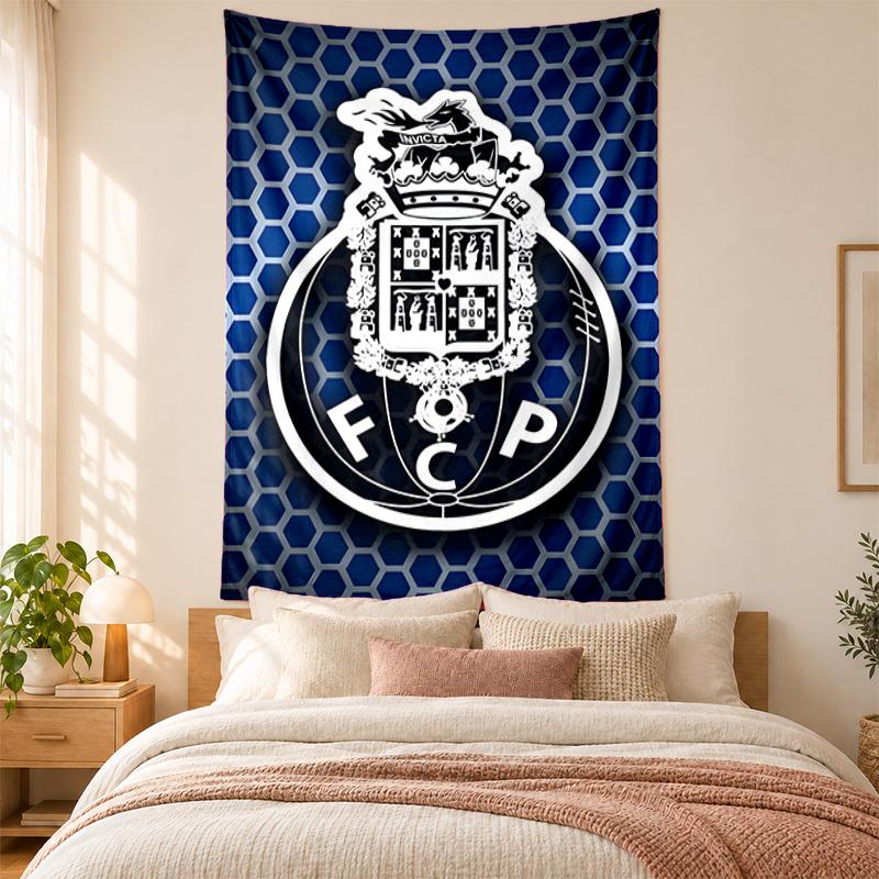 FC Porto Wandteppich hohe Qualität zur Dekoration von Wohnzimmer Schlafzimmer Studentenwohnheim Wänden ideal als Schlafzimmer Wandkunst oder Weihnachtsgeschenk