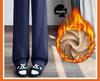 Women's Fleece-Lined Wide-Leg Pants - Autumn/Winter 2024 Lamb's Wool Straight-Leg Sportswear