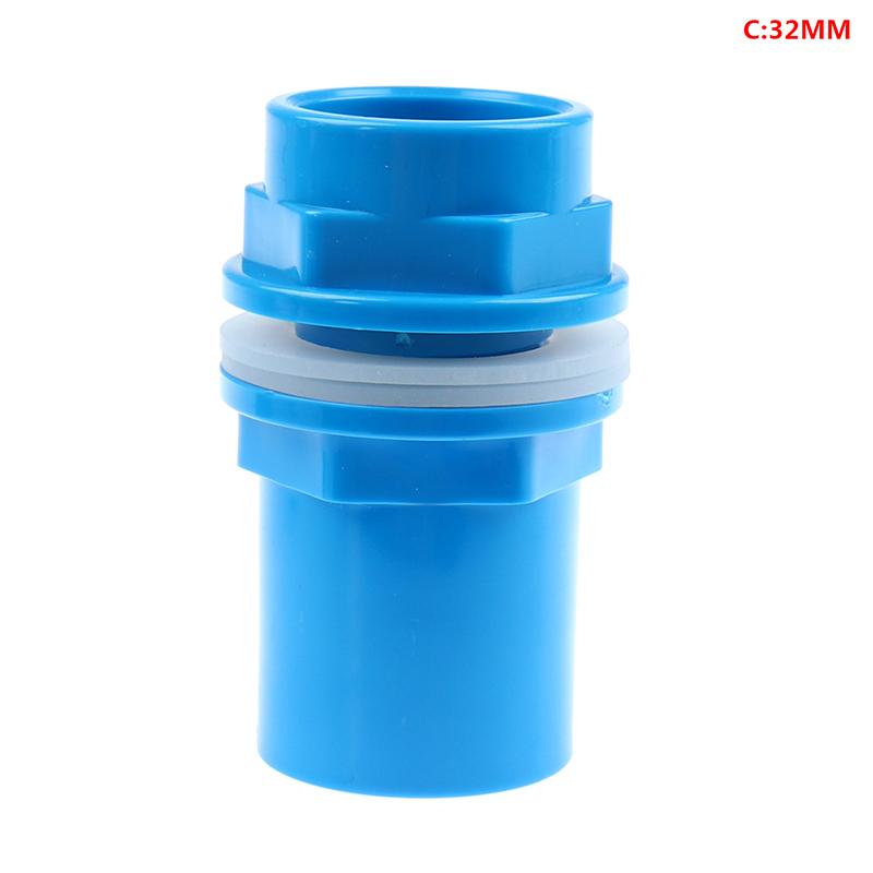 20-50Mm Pvc Pipe Connector Thicken Fish Tank Drainage Connector Garden Drain Pip