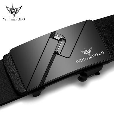 Emperor Belt Herren-Gürtel aus echtem Leder, Rindsleder, mit automatischer Schnalle, Business, neuer lässiger, vielseitiger, trendiger Gürtel