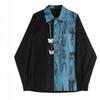 Blusa Elegante de Manga Larga para Mujer, Primavera, Cadena, Juvenil, Personalizada, Holgada, Tie-Dye