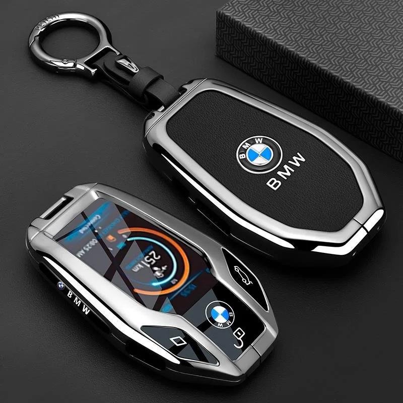 Car LED Display Key Case For BMW 5 7 Series G11 G12 G30 G31 G32 I8 I12 I15 G01 G02 G05 G07 X3 X4 X5 X7 Interior Accessories