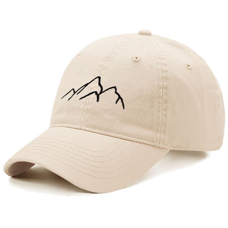 Baseball Cap For Men Women Soft Washed Cotton Mountain Range Embroidery Dad Hats Fashion Outdoor Sports Golf Caps Dropshipping