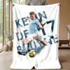 Kevin De Bruyne Theme blanket Soft Flannel Blanket Plush Throw Blanket Cozy Sofa Bed Blanket for Home Decor