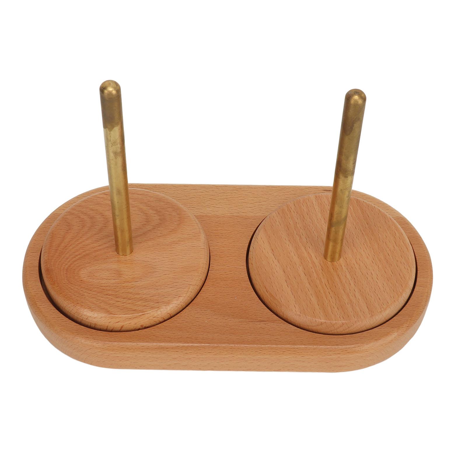 

Двойной держатель пряжи съемный вращающийся большой емкости подставка для клубков пряжи для вязания крючком