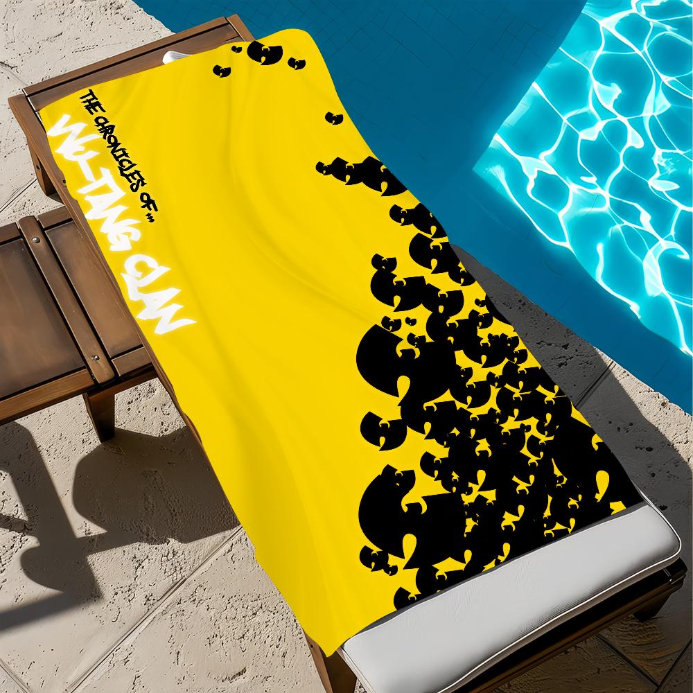 Hip Hop Team Wu-Tang C-Clan Music Towel Soft Pool Gift For Travel Gym Shower Camping Quick Dry Sports Large Beach Towel