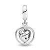 New Trinkets 925 Pure Silver Pink 8 Wings Sunflower Pendant Beads fit Original Charms Bracelet DIY Women Jewelry