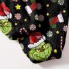 Women's Christmas  Print Trousers With Drawstring Cuffs Casual Pants And Pajamas