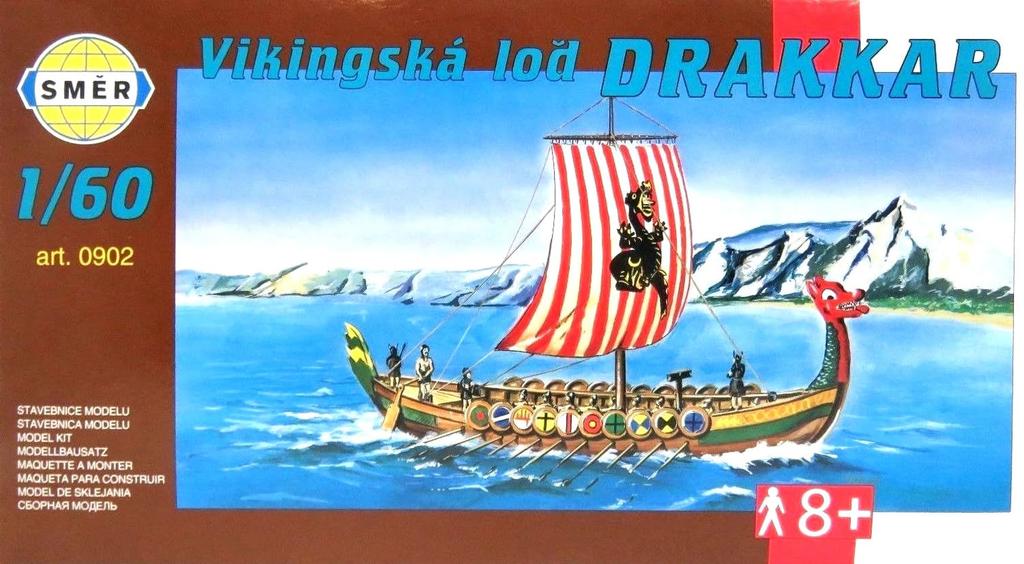 Semer Viking Dragon Ship 8th Century Plastic Model SME90902 1/60