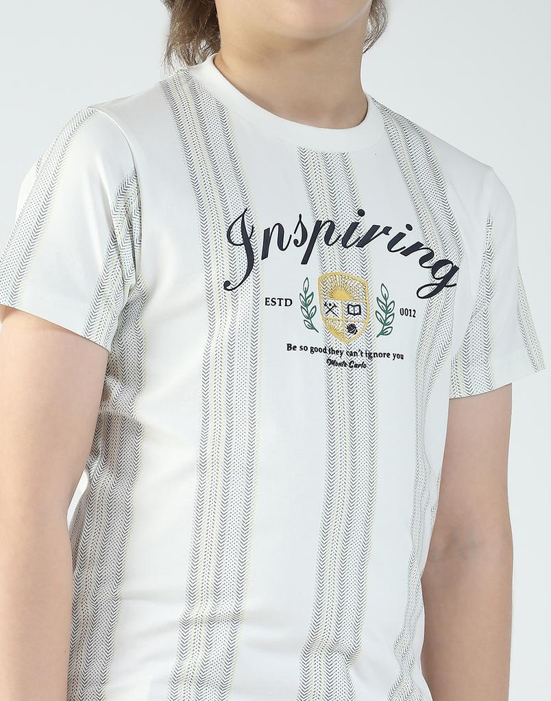 MONTE CARLO Boys Printed Round Neck T-Shirt