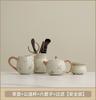 Beige Ru Kiln Western Ship Pot Large Kung Fu Teapot Household High-end Ceramic Tea Breaker Single Pot Small Tea Set