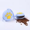 Paw Print Pet Training Treat Pouch Portable Round Bag Lightweight Durable Easy Clean For Puppy Outdoor Walking Daily Feeding Use