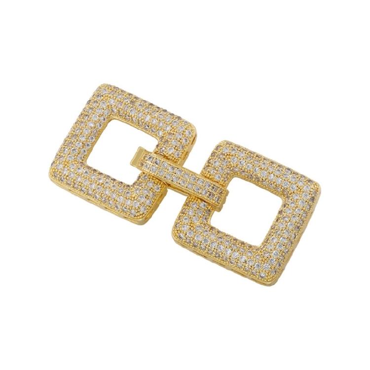 Full Zirconia Detailed DIY Jewelry Clasps Fashionable DIY Handcraft Clasp Selection with Micro Paved Zircon for Jewelry