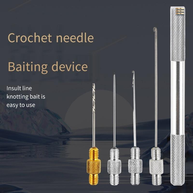 5Pcs Fishing Baits Needle Fishing Baiting Needle Hook Needle Carps Fishing Baiting Rig Tool Fishing Needle for Fishing