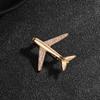 Trendy Men's High-End Airplane Brooch Pin for Suits