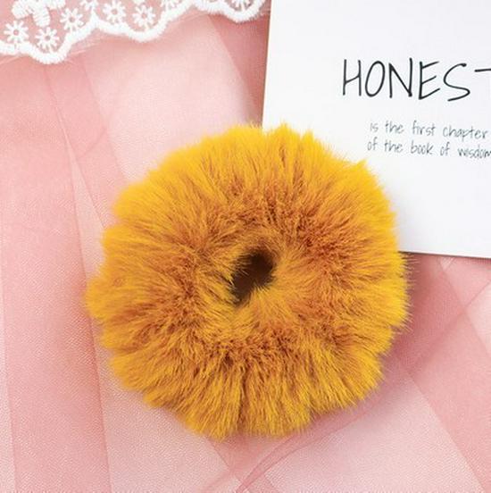 Autumn & Winter Fluffy Faux Fur Hair Tie - Korean Fairy Headwear Mink Hair Rope
