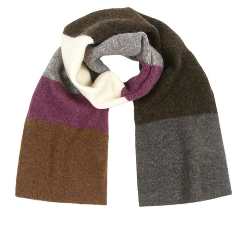 

KIMZISU Colour Block Muffler _ DARK BROWN DARK BROWN_OS