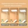Led Clip On Desk Lamp Adjustable Brightness Room Reading Study Bedside Light