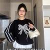 Niche design bow bag, new French portable cloud bag, high-end shoulder messenger bag for women