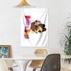 Masha Bear Wall Decor Tapestry Art For Pet Memorial Birthdaywedding Party Backdrop Family Gift