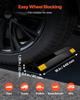 Parking Stopper, 446 mm 2 Pcs Heavy Duty Parking Aid for Garage, PP Curb Garage Floor Stopper with Reflective Strips, Vehicles Gadgets for Cars Vans