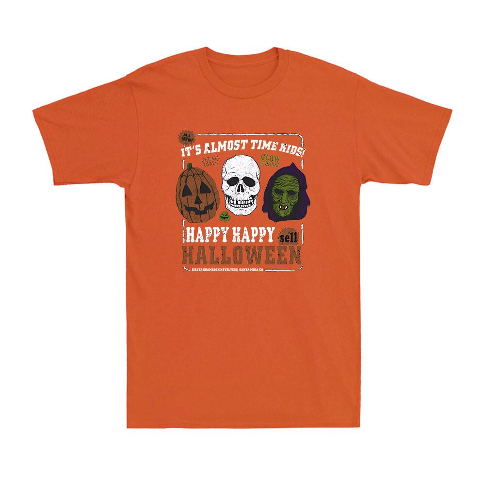 Halloween Silver Shamrock Masks Horror Skull Pumpkin Novelty Unisexs TShirt