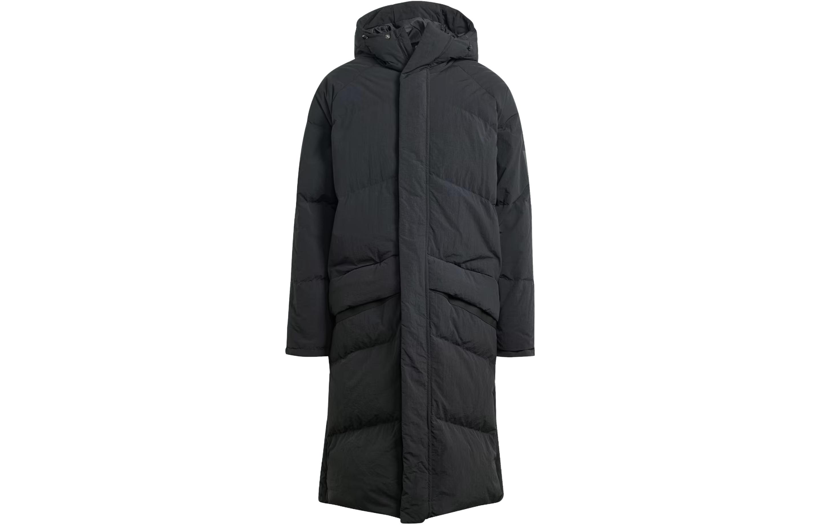 Adidas Big Baffle Coat Down Jacket Men s Black IK3161 L