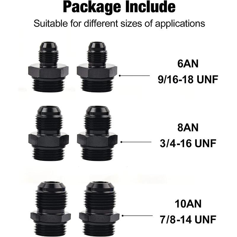 High Flow Inline Fuel Filter 100 Micron Cleanable 6AN 8AN 10AN Adapter Universal
