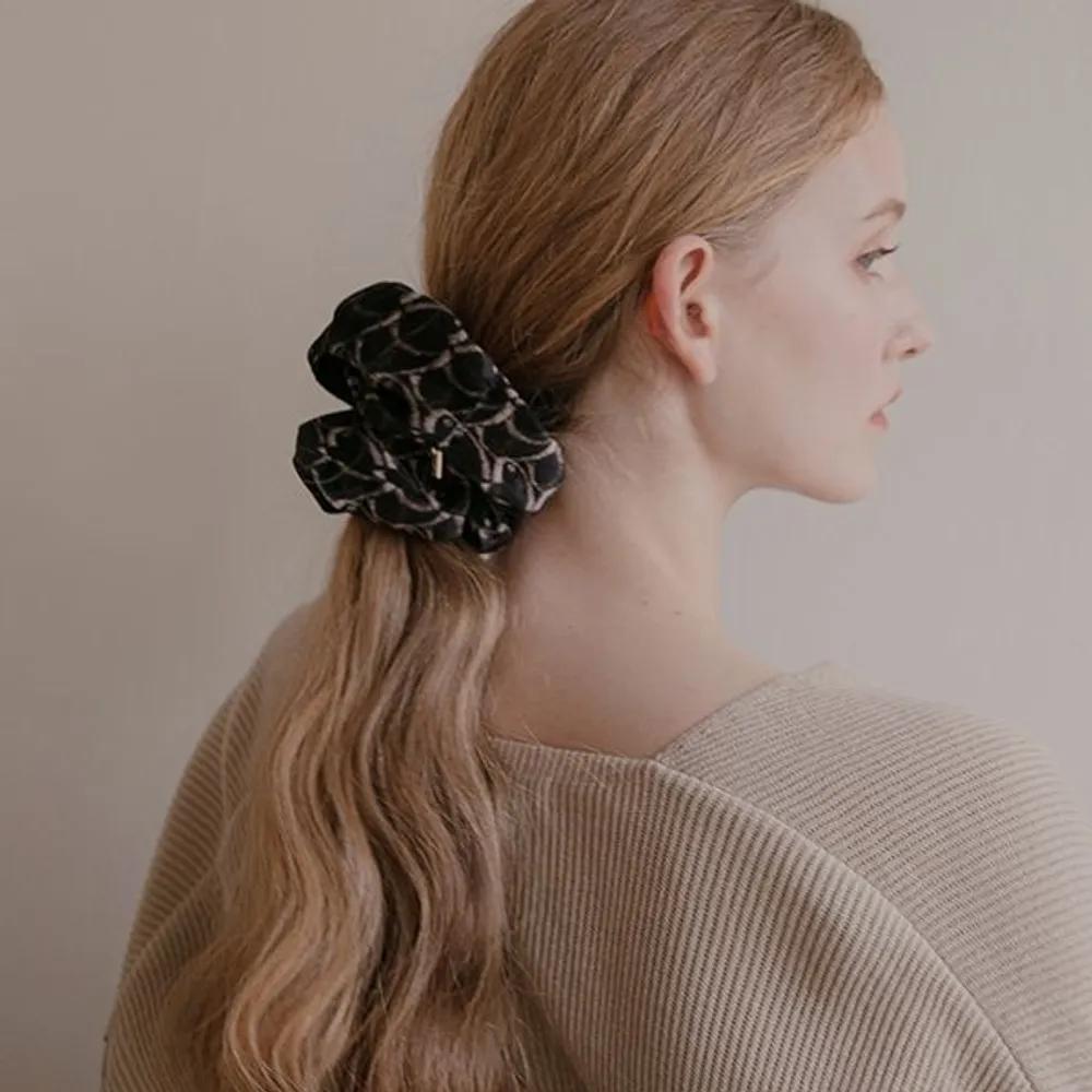 Velvet Pattern Scrunchie-L LFPT0733 brown