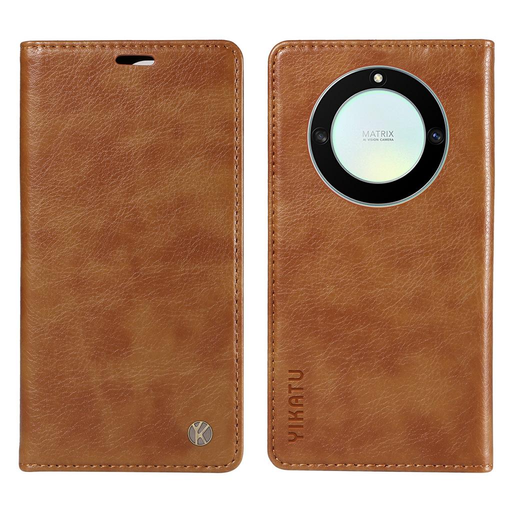 YIKATU YK-006 For Honor X40 5G/X9a 5G/Magic5 Lite 5G Leather Case Litchi Texture Phone Wallet Cover