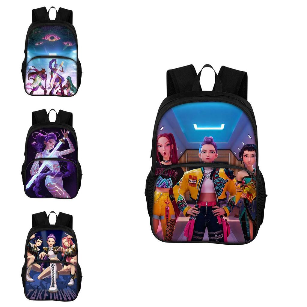 Hunter Witches Kpop Backpack With Oxford Fabric And Breathable Cushion Straps For School Students