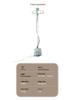 Dual-Rod Vertical Garment Steamer with Ironing Board, Large Steam Output, and Spacious Water Tank for Home Use