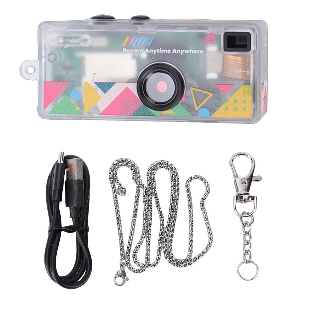 Keychain Digital Camera 0.96 Inch Screen Thumb Camera 1080P Portable Small Camcorder with Flash Light Autofocus Wide