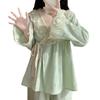 Pajamas Women'S Autumn Court Princess Style Long-Sleeved Set Sweet And Cute Retro Kimono High-End Loungewear