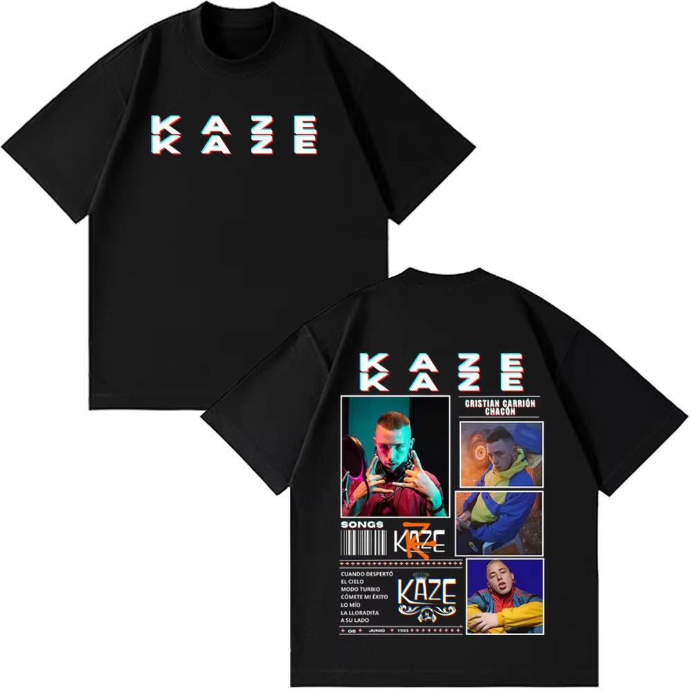 

Rapper Kaze R New Fashion Album Printed Tshirt Unisex Women Casual Tshirt Shortsleeved Cotton Hiphop Punk Oversized Tshirt Top 3XL